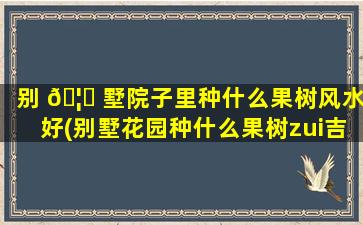 别 🦈 墅院子里种什么果树风水好(别墅花园种什么果树zui
吉利)